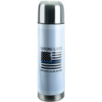 Blue Line Police Stainless Steel Thermos (Personalized)