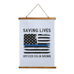Blue Line Police Wall Hanging Tapestry (Personalized)