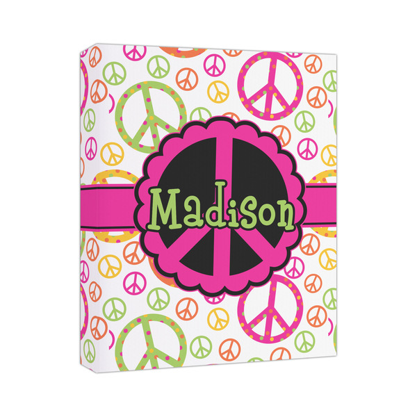 Custom Peace Sign Canvas Print - 11x14 (Personalized)