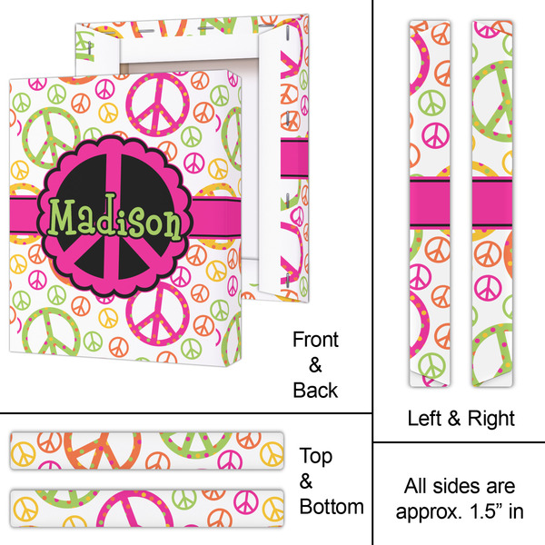 Peace Sign 11x14 - Canvas Print - Approval