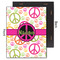 Peace Sign 11x14 Wood Print - Front & Back View
