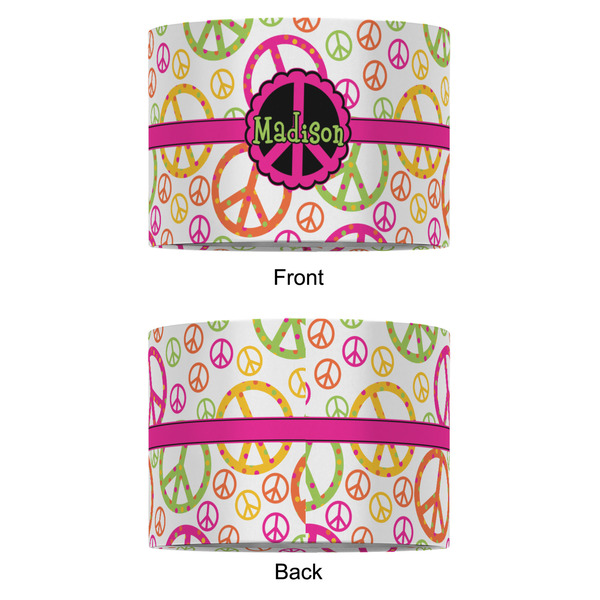 Peace Sign 12" Drum Lampshade - APPROVAL (Fabric)