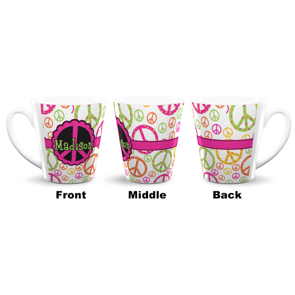 Peace Sign 12 Oz Latte Mug - Approval