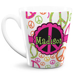 Peace Sign 12 Oz Latte Mug (Personalized)