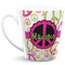 Peace Sign 12 Oz Latte Mug (Personalized)