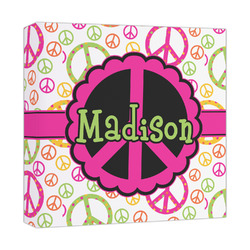 Peace Sign Canvas Print - 12x12 (Personalized)