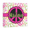 Peace Sign 12x12 - Canvas Print - Angled View