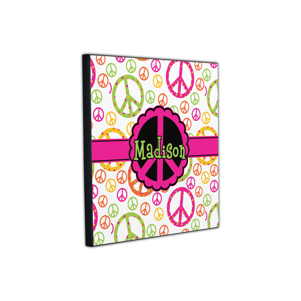 Peace Sign 12x12 Wood Print - Angle View