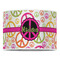 Peace Sign 16" Drum Lampshade - FRONT (Poly Film)