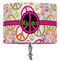 Peace Sign 16" Drum Lamp Shade - Fabric (Personalized)