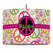 Peace Sign Drum Pendant Lamp (Personalized)