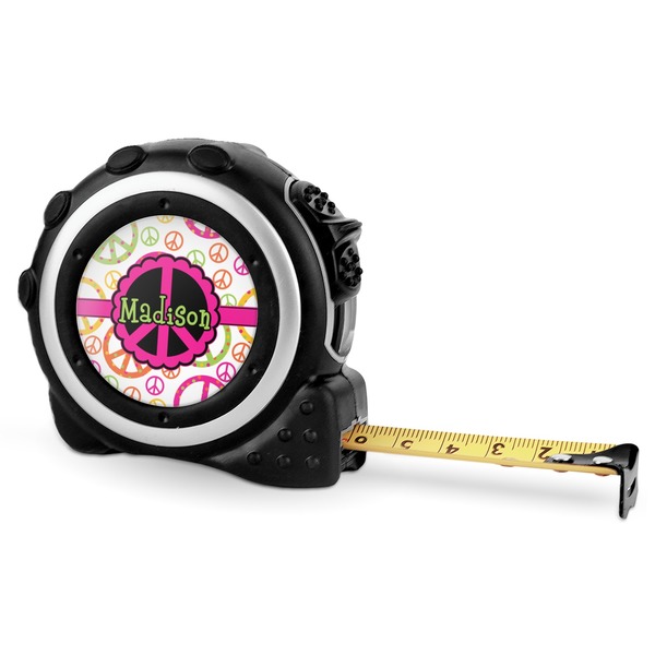 Custom Peace Sign Tape Measure - 16 Ft (Personalized)