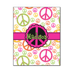 Peace Sign Wood Print - 16x20 (Personalized)