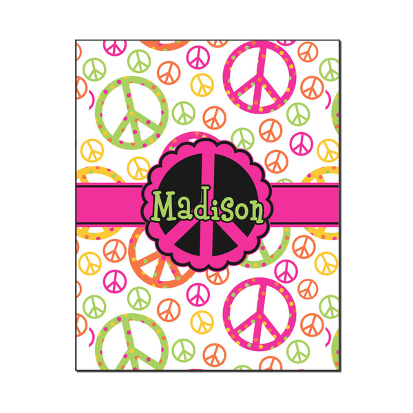 Custom Peace Sign Wood Print - 16x20 (Personalized)