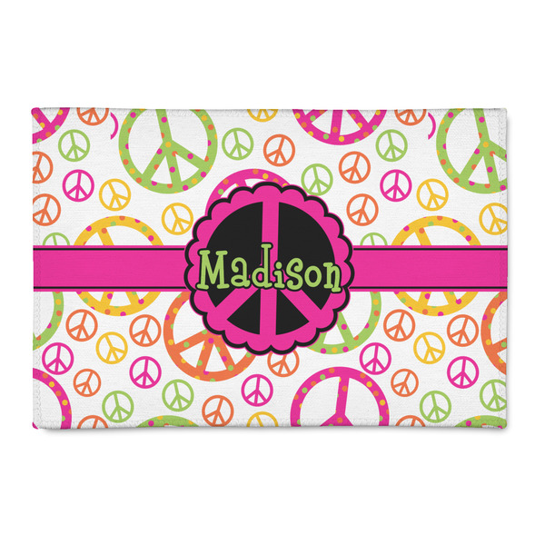 Custom Peace Sign Patio Rug (Personalized)