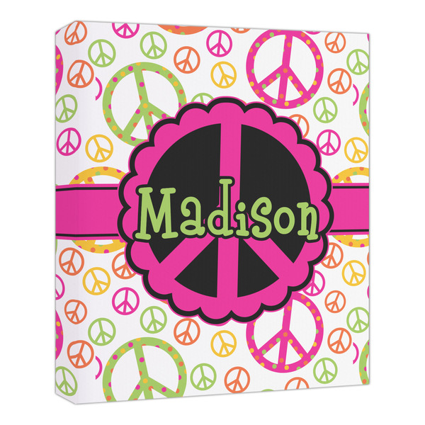 Custom Peace Sign Canvas Print - 20x24 (Personalized)