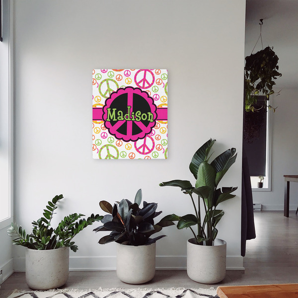 Peace Sign 20x24 - Canvas Print - In Context