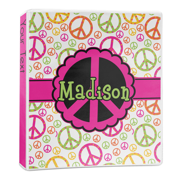 Custom Peace Sign 3-Ring Binder - 1 inch (Personalized)
