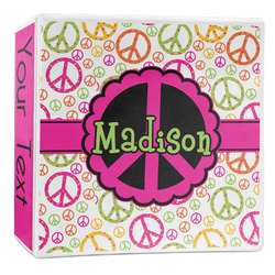 Peace Sign 3-Ring Binder - 2 inch (Personalized)