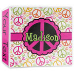 Peace Sign 3-Ring Binder - 3 inch (Personalized)