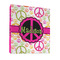 Peace Sign 3 Ring Binders - Full Wrap - 1" - FRONT