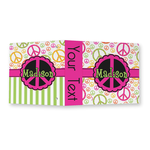 Peace Sign 3 Ring Binders - Full Wrap - 2" - OPEN OUTSIDE