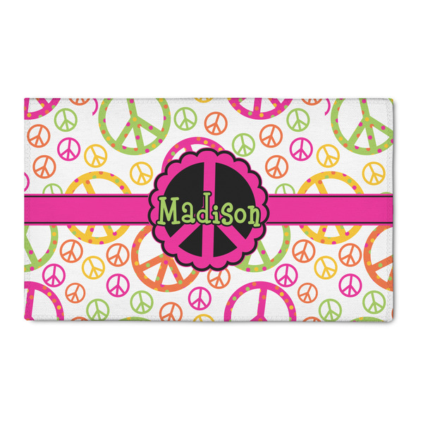 Custom Peace Sign 3' x 5' Indoor Area Rug (Personalized)