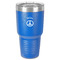 Peace Sign 30 oz Stainless Steel Ringneck Tumbler - Blue - Front