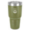 Peace Sign 30 oz Stainless Steel Tumbler - Olive - Single-Sided (Personalized)