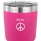 Peace Sign 30 oz Stainless Steel Ringneck Tumbler - Pink - CLOSE UP