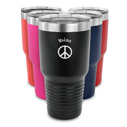 Peace Sign 30 oz Stainless Steel Tumbler (Personalized)