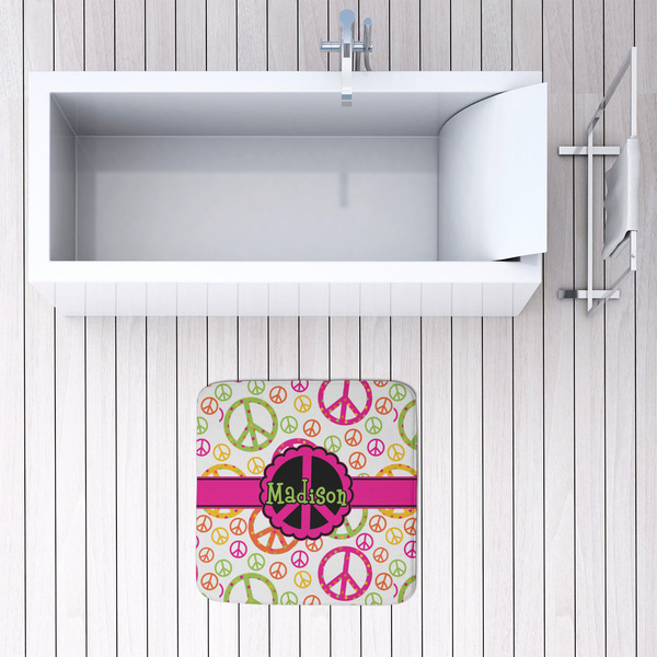 Peace Sign 48x48 Foam Memory Mat - LIFESTYLE