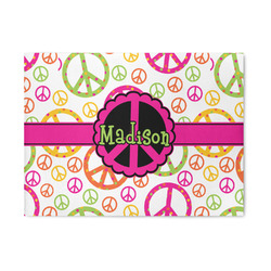 Peace Sign 5' x 7' Patio Rug (Personalized)