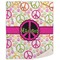 Peace Sign 50x60 Sherpa Blanket
