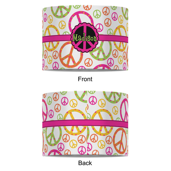Peace Sign 8" Drum Lampshade - APPROVAL (Fabric)