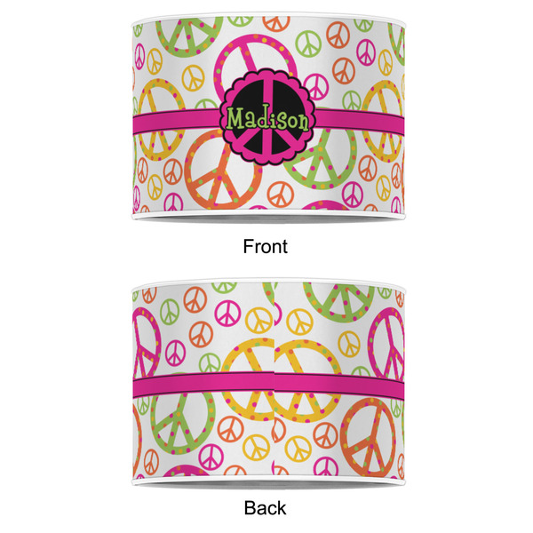 Peace Sign 8" Drum Lampshade - APPROVAL (Poly Film)