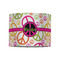 Peace Sign 8" Drum Lampshade - FRONT (Fabric)