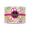 Peace Sign 8" Drum Lampshade - FRONT (Poly Film)