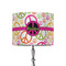 Peace Sign 8" Drum Lampshade - ON STAND (Fabric)