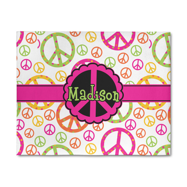 Custom Peace Sign 8' x 10' Indoor Area Rug (Personalized)