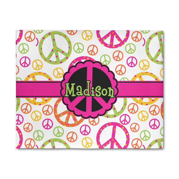 Custom Peace Sign 8' x 10' Patio Rug (Personalized)