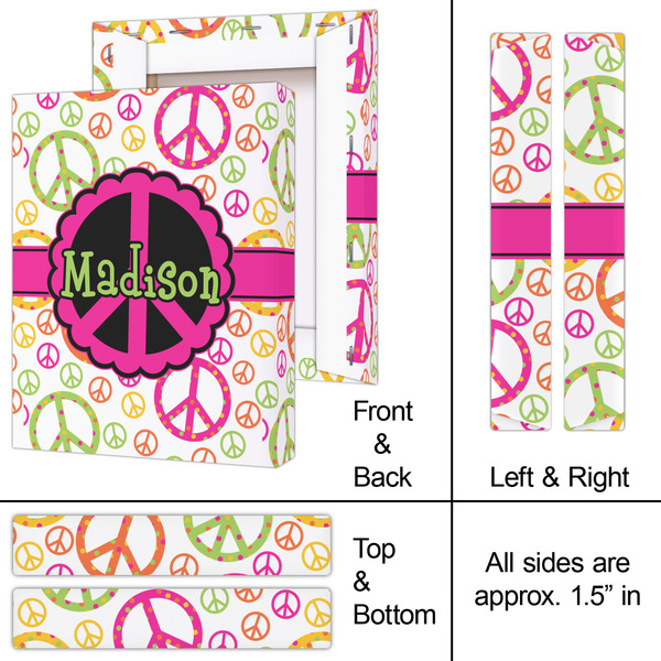 Peace Sign 8x10 - Canvas Print - Approval