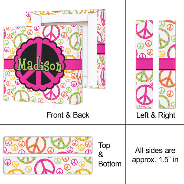 Peace Sign 8x8 - Canvas Print - Approval