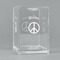 Peace Sign Acrylic Pen Holder - Angled View