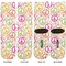 Peace Sign Adult Crew Socks - Double Pair - Front and Back - Apvl