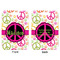 Peace Sign Aluminum Luggage Tag (Front + Back)