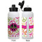 Peace Sign Aluminum Water Bottle - White APPROVAL