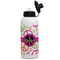 Peace Sign Aluminum Water Bottle - White Front