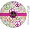 Peace Sign Appetizer / Dessert Plate