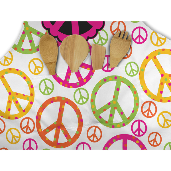 Peace Sign Apron - Pocket Detail with Props